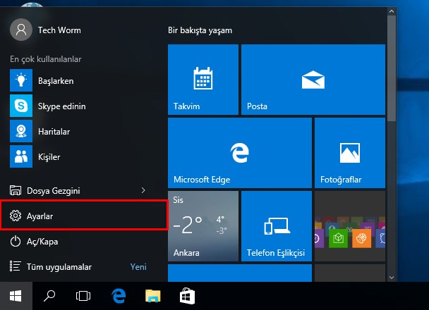 Windows 10 Klavye Değişikliği (1)
