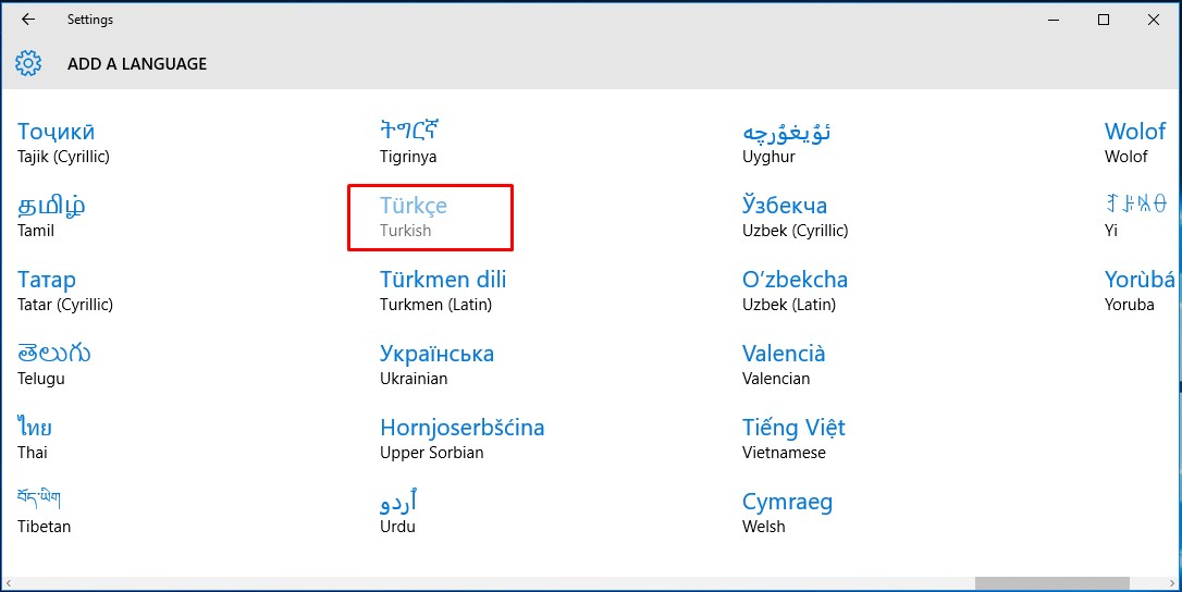 Windows 10 Türkçe Dil Paketi Yükleme (4)