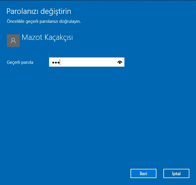 windows 10 şifre değiştirme (4)