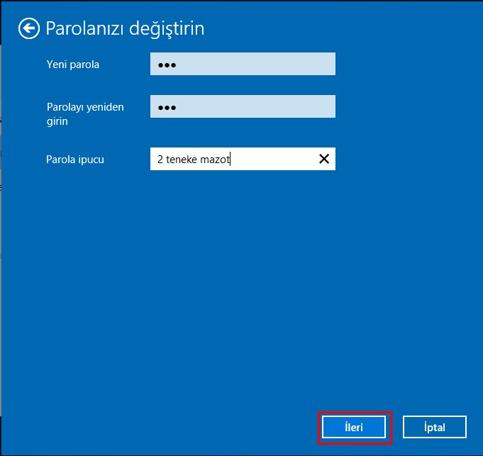 windows 10 şifre değiştirme (5)