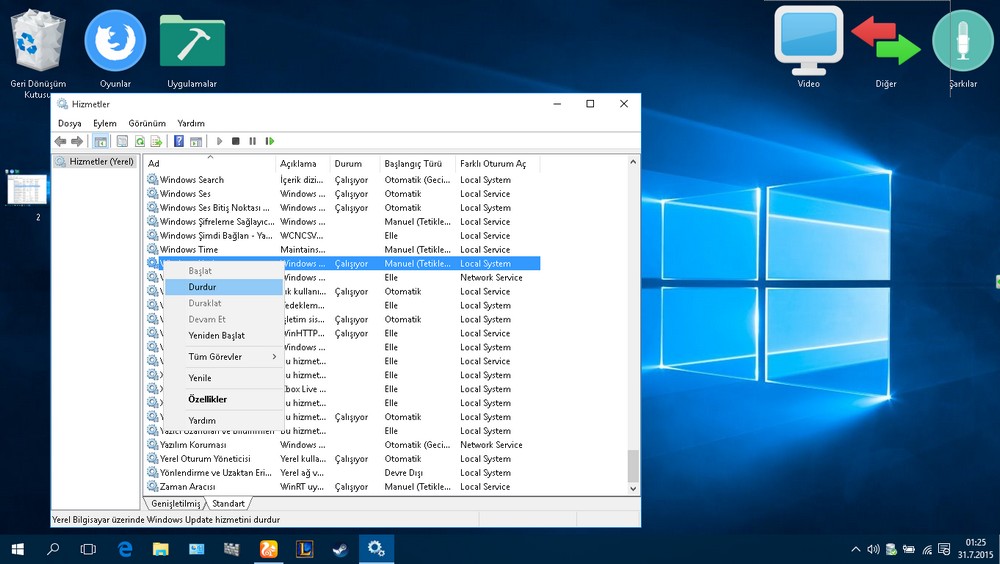 Windows 10 güncelleme kapatma-3