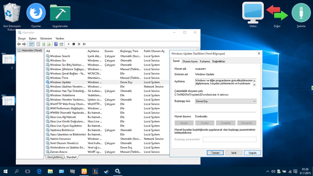 Windows 10 güncelleme kapatma-4
