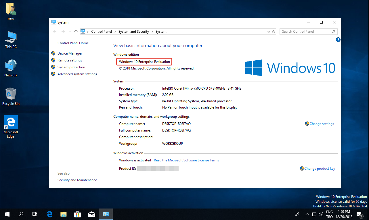 Windows 10 Enterprise 32 ve 64 Bit Orijinal İndir » TechWorm