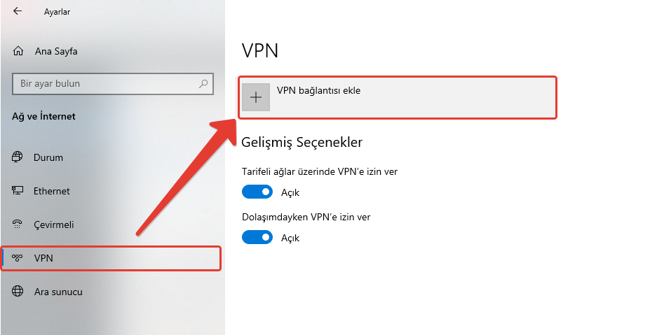 Windows VPN Nasıl Kurulur?